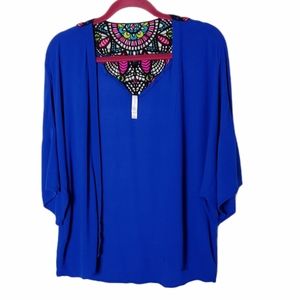 Xhilaration blue kimono size S/M